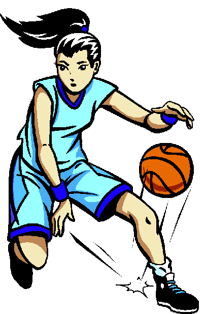 clipart of girl playing basketball - photo #19